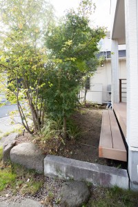 目隠しフェンス施工前