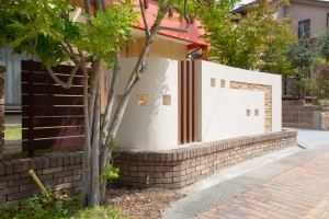 目隠し壁施工後