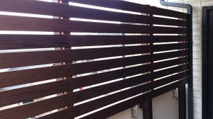 サーモフェンス　ウッドフェンス　施工事例