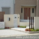 北九州のかっこいい外構照明。インゴット（ガラス柱）のライトアップ