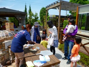 ピザ窯実演試食