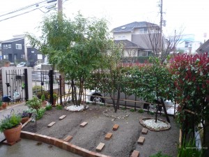 庭工事施工前