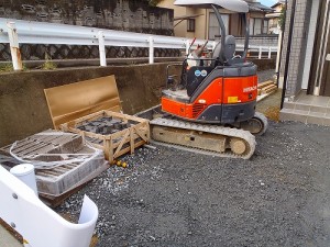 掘削進行中