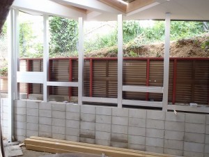 増設店舗の庭園工事