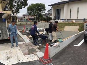車庫コンクリート工事