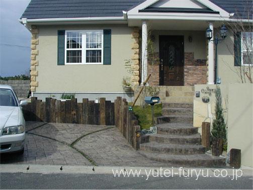 スタンプコンクリートの施工例