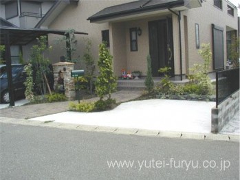 オープン外構全景