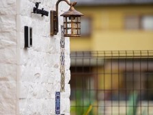 地中海の雰囲気を意識した門まわり