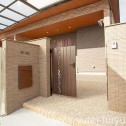 セミクローズ外構 門まわり