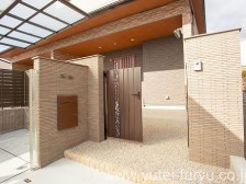 セミクローズ外構 門まわり