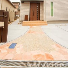 新築外構 アプローチ