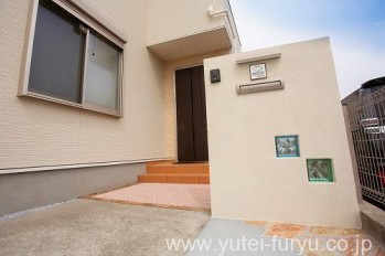 外構リフォーム　門袖
