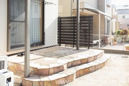 目隠しフェンス施工後