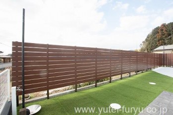 バスケットボールが出来る庭