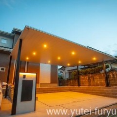 機能門柱FKとプレーンルーフ