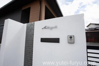 クローズ新築外構門まわり