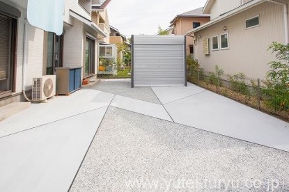 バイクガレージ施工後