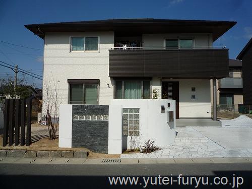 圧迫感のない上品な目隠し 福津市 福岡 北九州 エクステリア 外構 庭のデザイン 遊庭風流